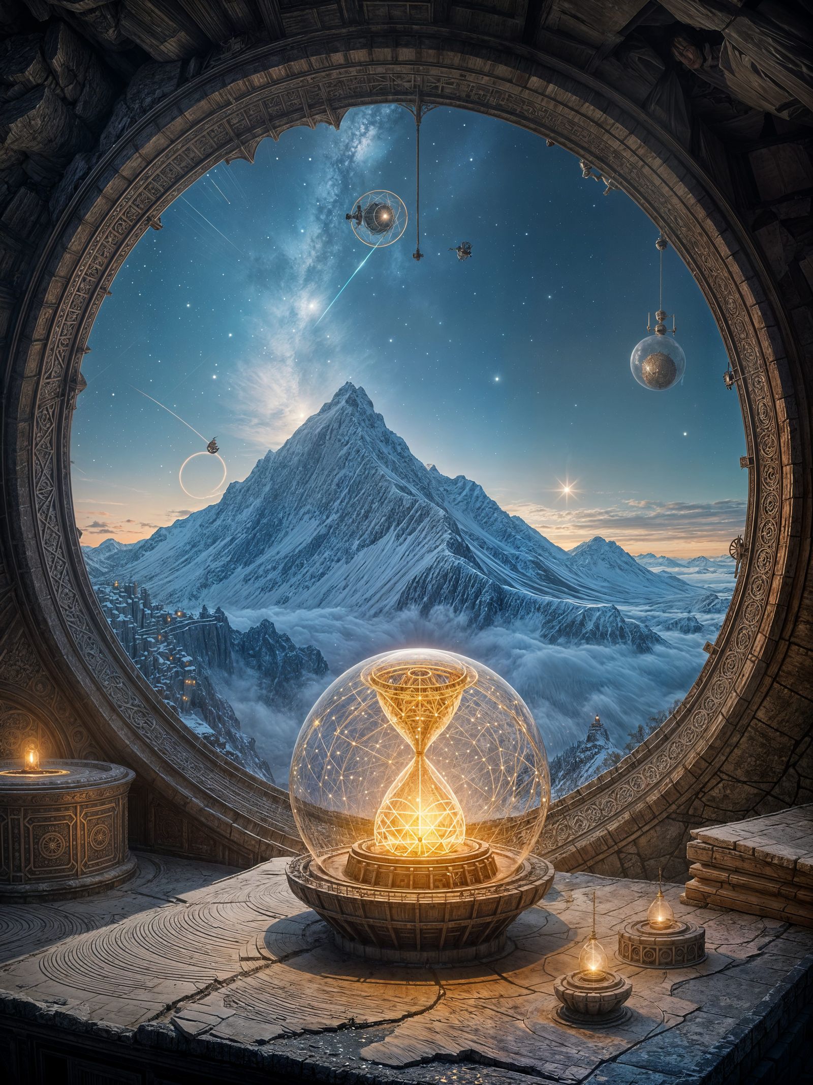 Ancient Observatory in Twilight Realism