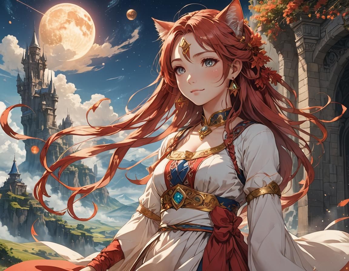 Cat Girl in Realm of Gods: Anime Key Visual