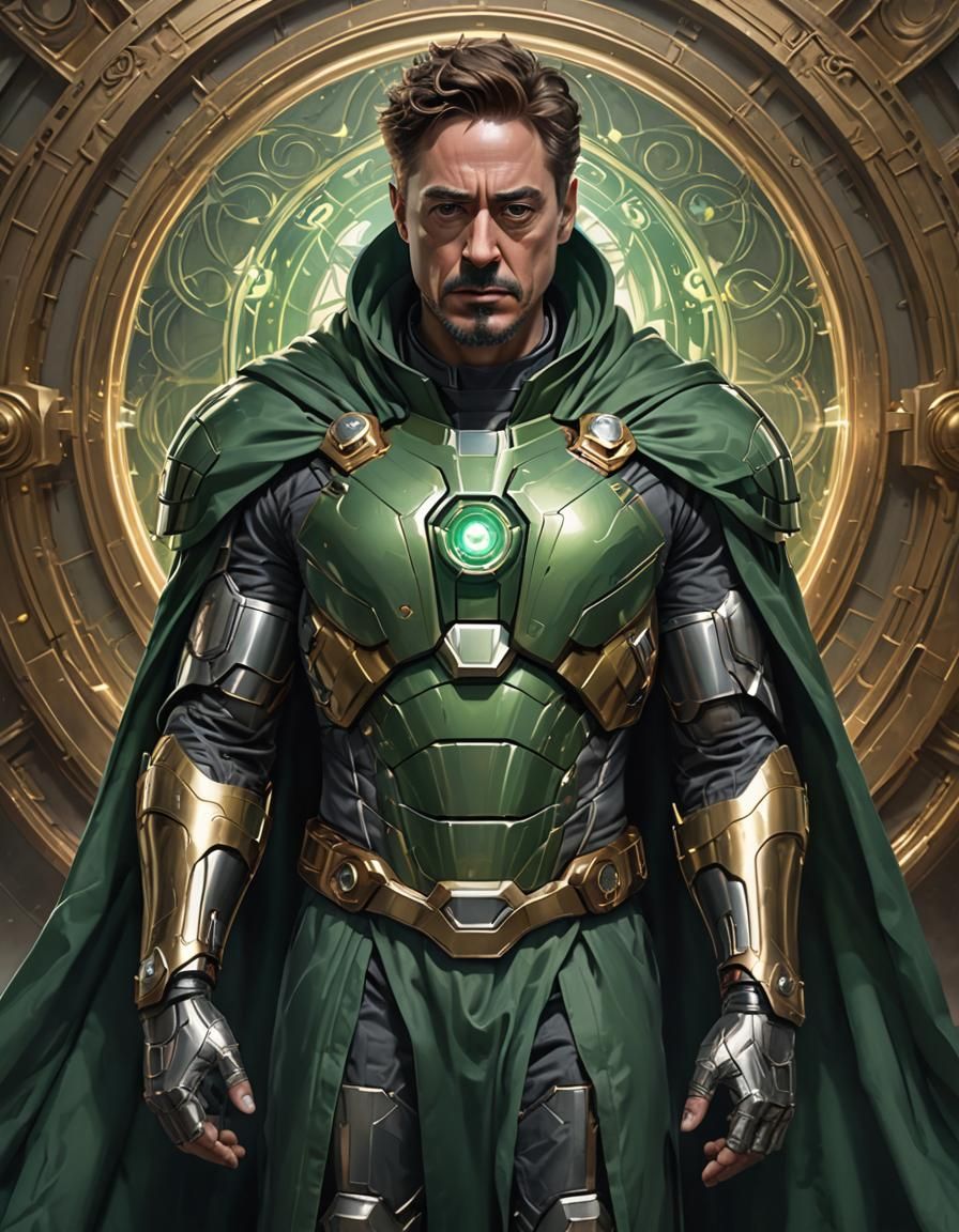 Dr Doom Concept Art in Style of Artgerm
