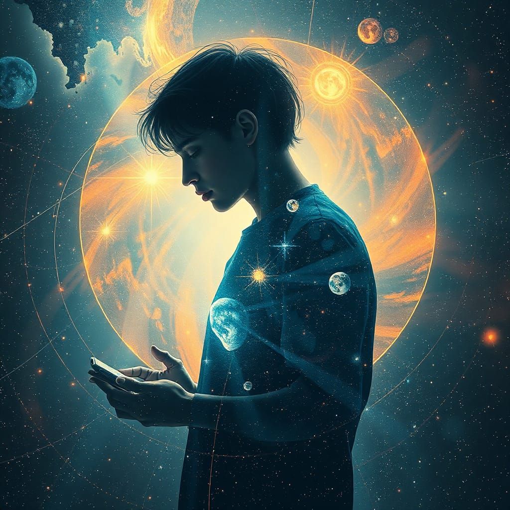 Holographic Astral Cosmic Dreamscape by Amaringo