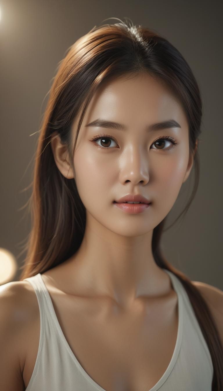 Serene Beauty: A Modern Thai Woman Portrait