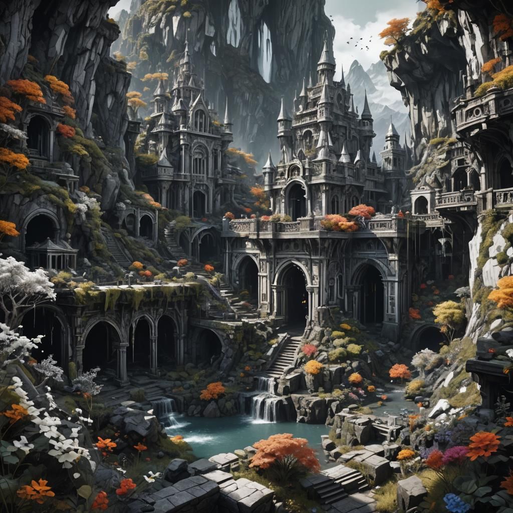 Detailed Matte Painting with Deep Color in Unreal Engine