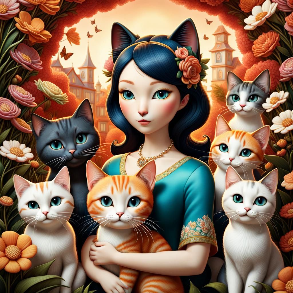 Dreamy 3D Render Illustration in Lacombe Style