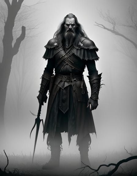 Saruman's Ruffians in Dark Fantasy Style
