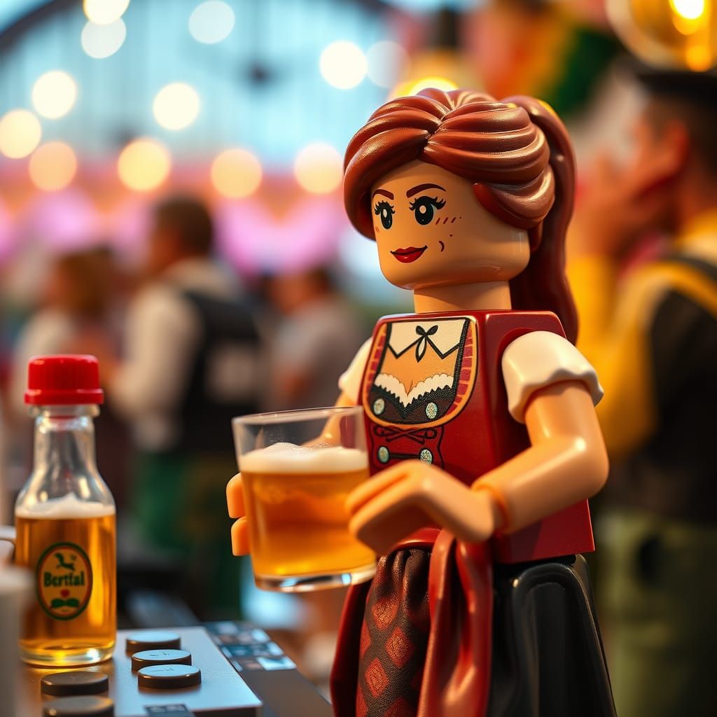 Lego Minifigure: Bavarian Woman at Oktoberfest