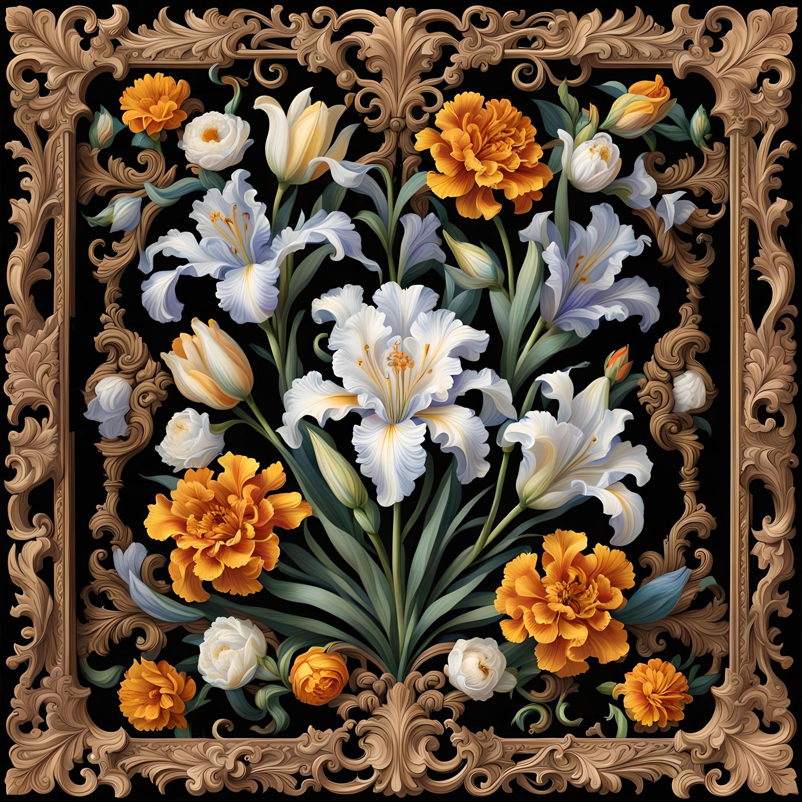 17th Century Flower Arrangement