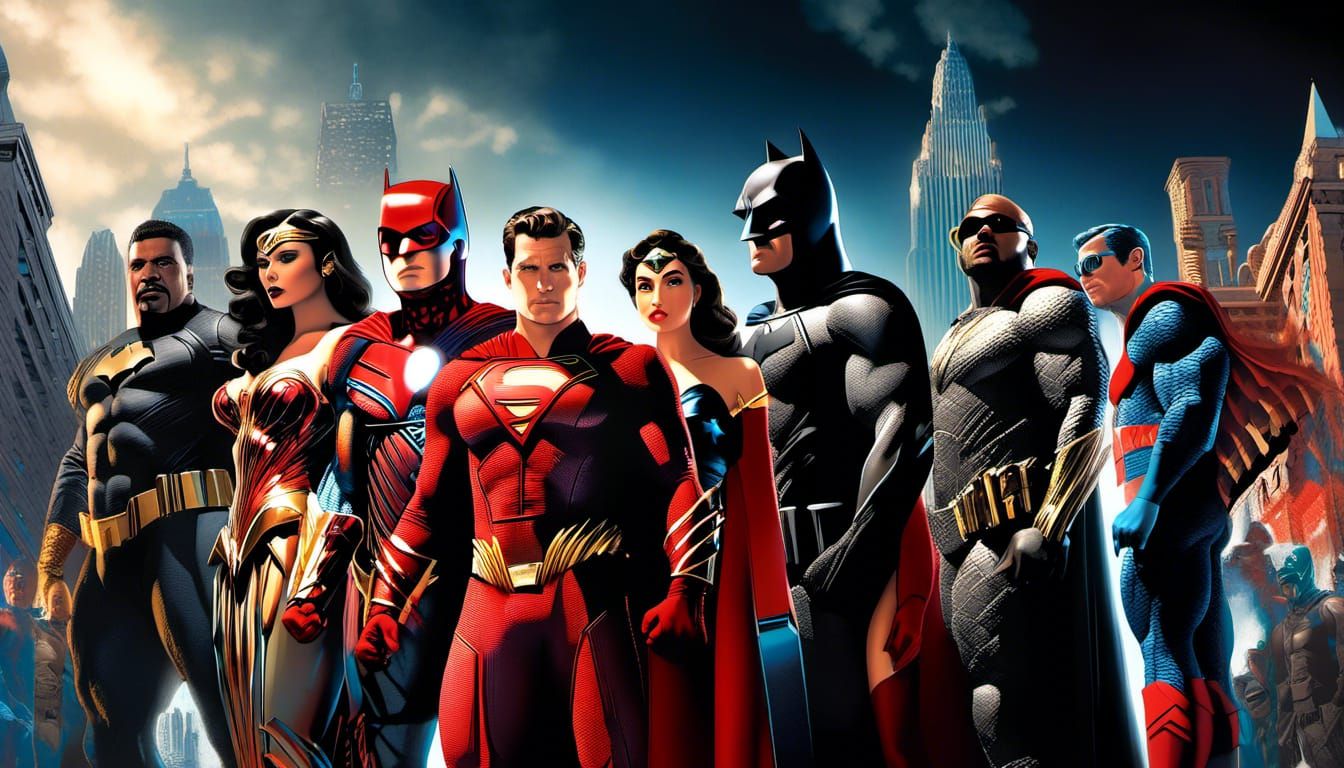 Somewhere in the Superhero Multiverse: League Assembled