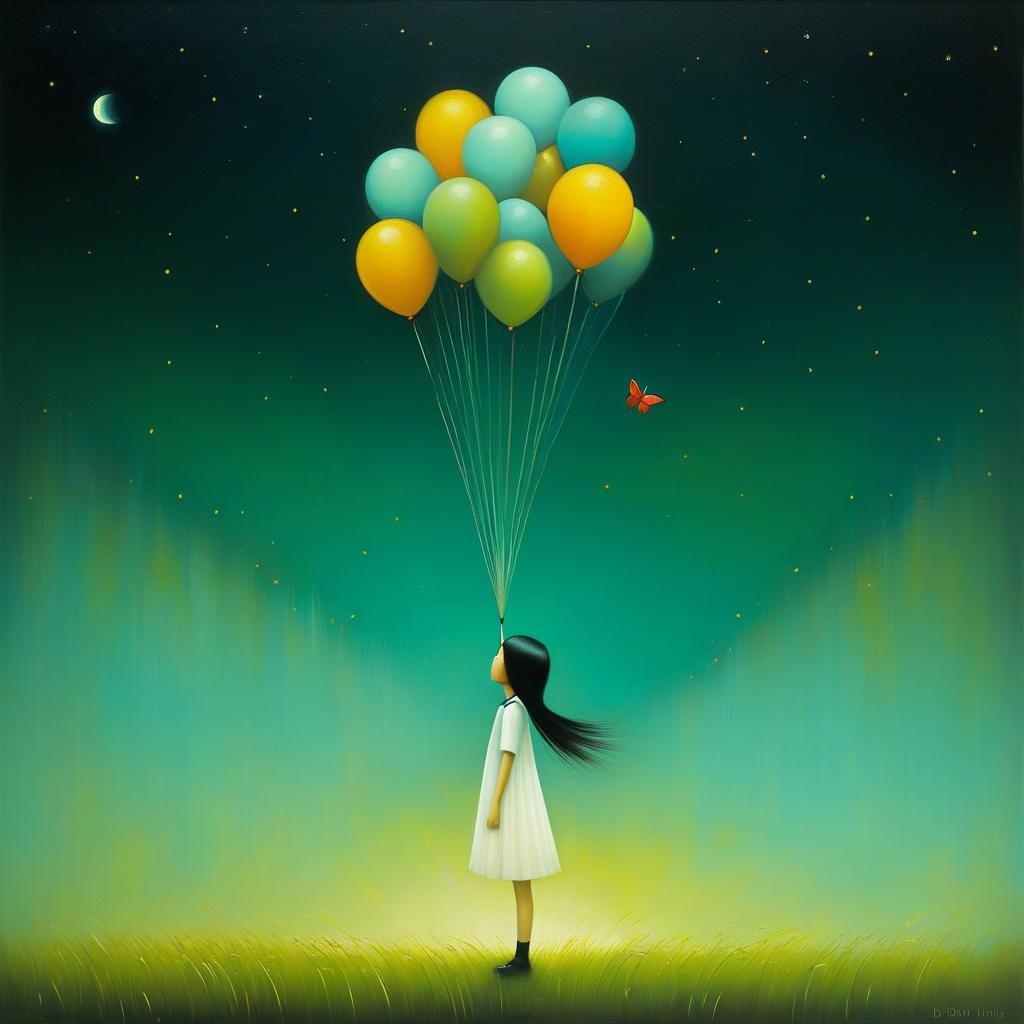 Dreamlike Portrait in Style of Duy Huynh