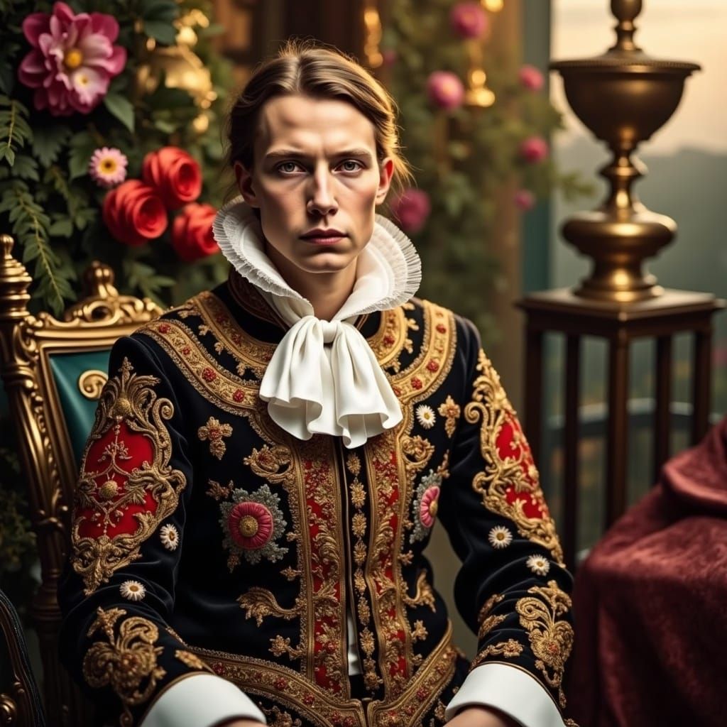 Tsar Peter I of Russia in Regal Splendor