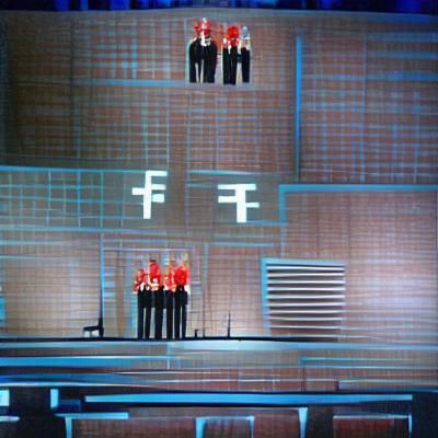 Kraftwerk-Inspired AI Art: Minimalist and Futuristic