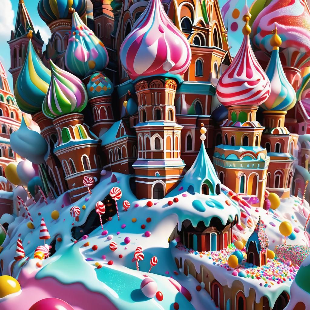 St. Basil's Cathedral in Candyland: Concept Art