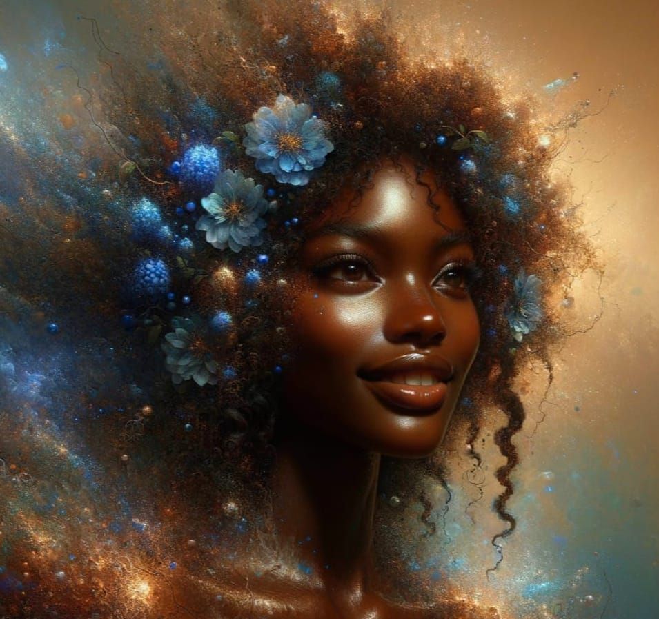 Surreal Goddess Emerge from Ethereal Mist in Soft, Dreamy Wa...