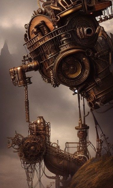 Steampunk Rabbit in Detailed Digital Matte Painting