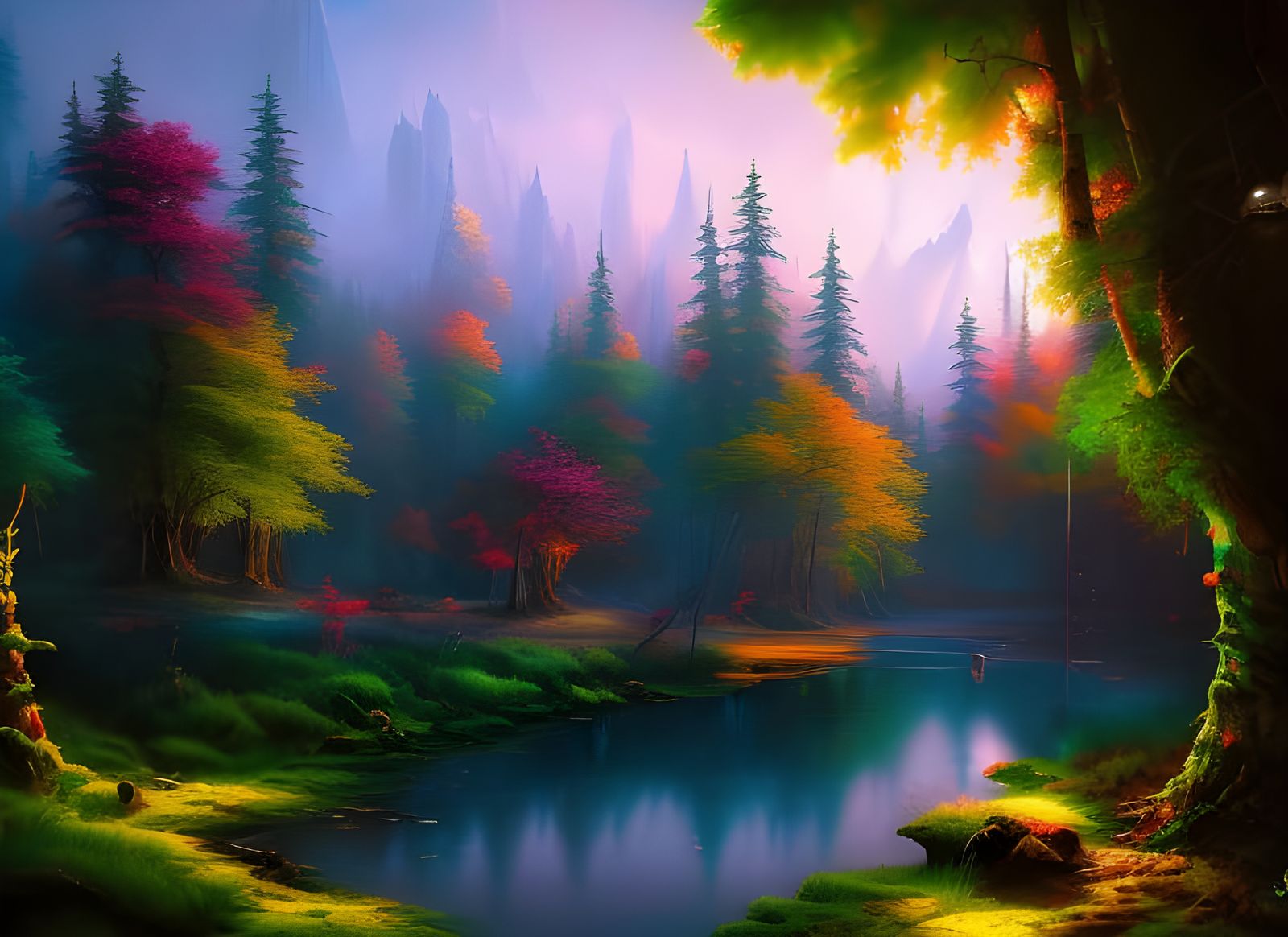 Deep woods, faerie forest