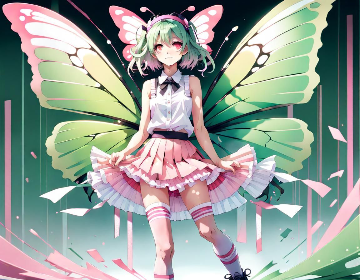 Anime Human Butterfly Hybrid in 4K