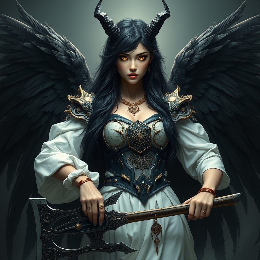 Ethereal Goddess of the Night, Radiant with Soft, Inner Ligh...