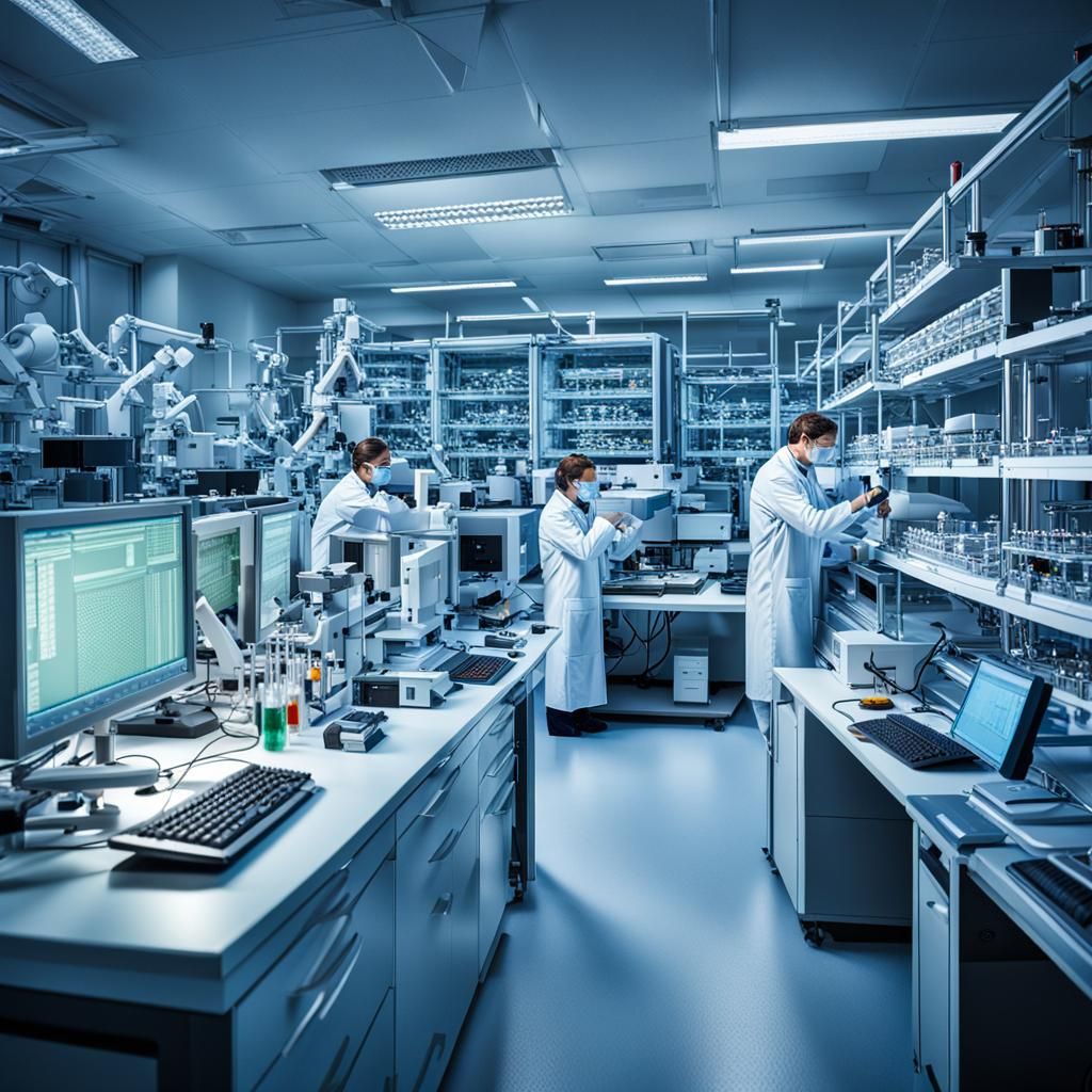 Scientists in a Laboratory.