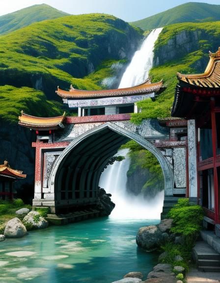 Vibrant Digital Rendering of Asia