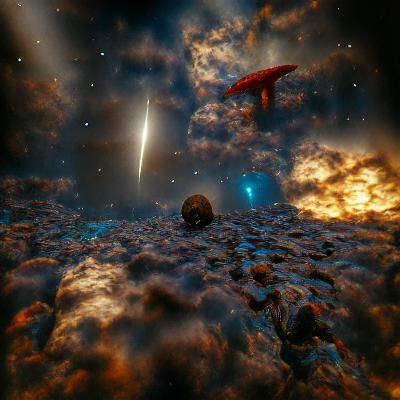 Deep Space Starfield and Asteroid Cloud in 8K