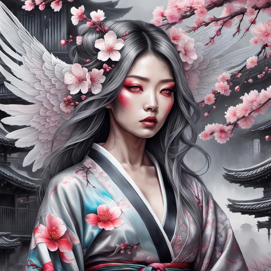 Fallen Warrior: Hyperrealistic Japanese Swordfighter with An...