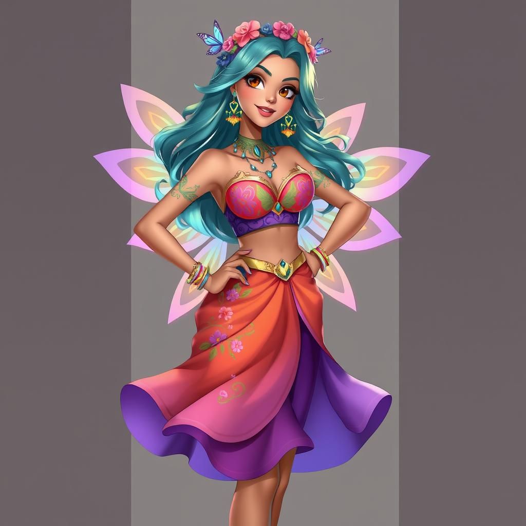 Aria: Enchanting Spirit of Nature in Digital Art