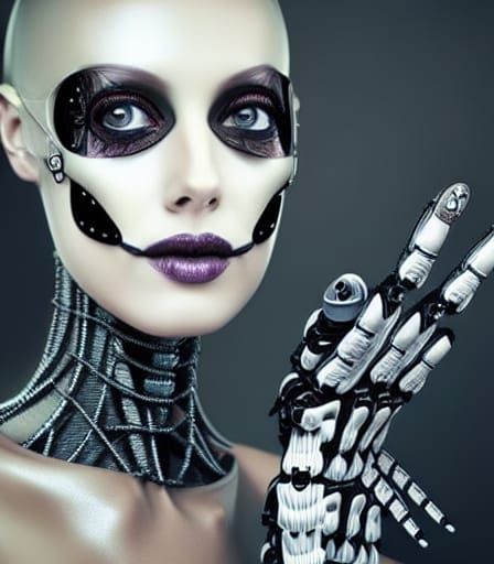 Transhuman ghost party costume