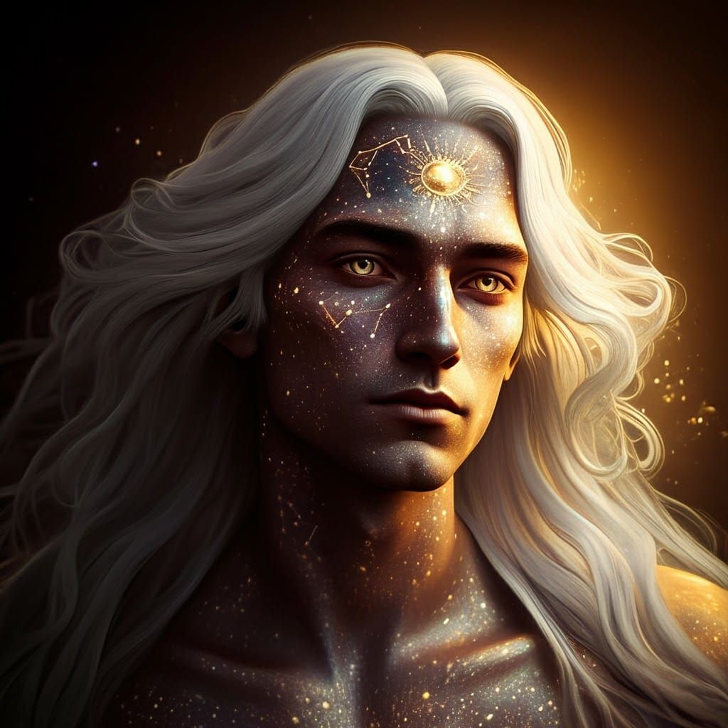 Ethereal Starchild with Iridescent Glow