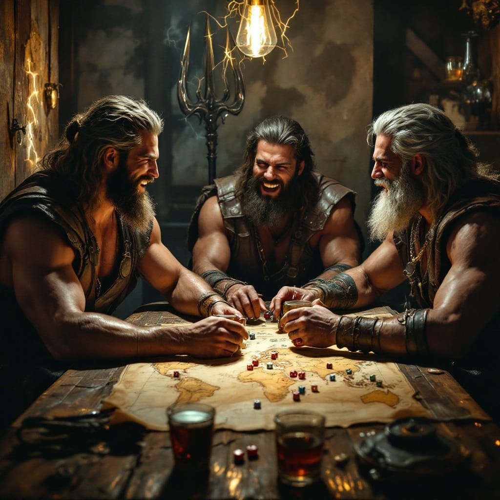 Brothers Zeus, Hades, and Poseidon