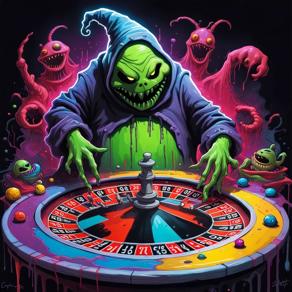 Demonic Oogie Boogie Kidnaps Sally: Graffiti Art