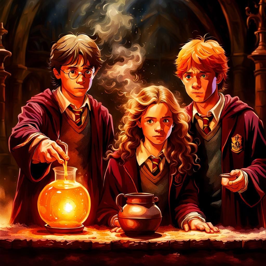 Harry Potter Potion Brewing Scene