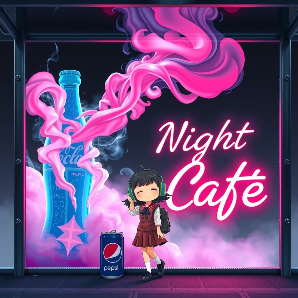 A night cafe ads