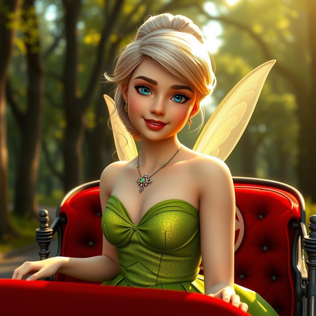 Tinkerbell in a Summer Carriage, Concept Art Portrait