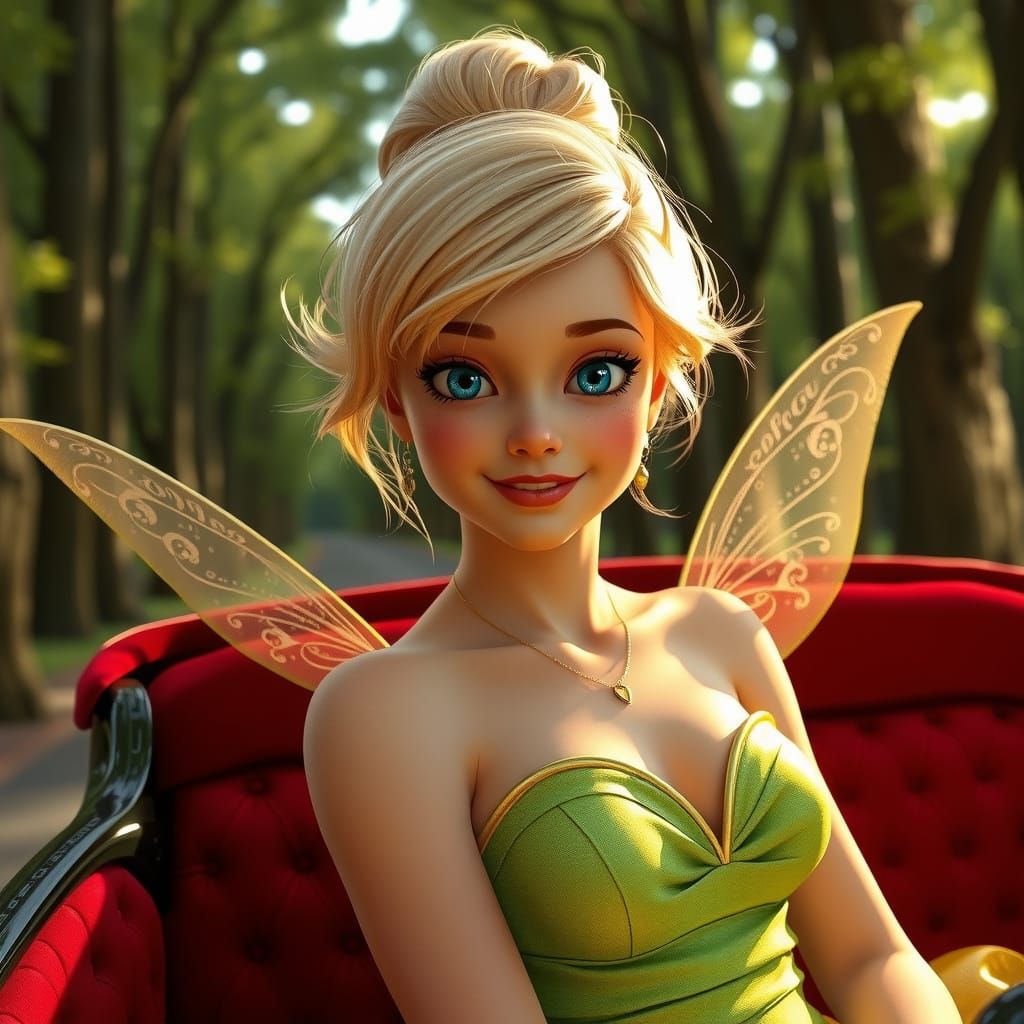 Tinkerbell in Summer Carriage, Detailed Concept Art