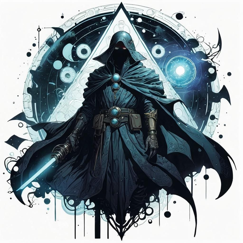 Techno Mage's Interdimensional Journey: Comic Book Art