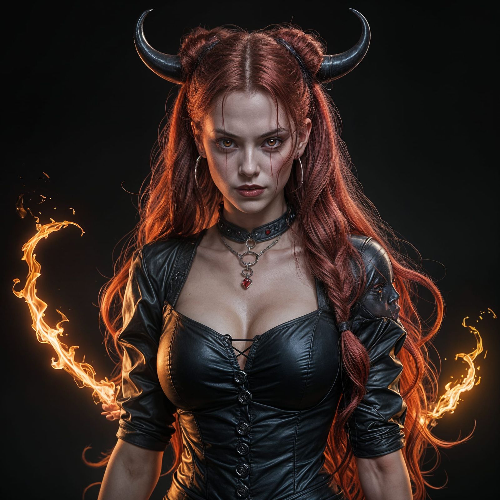 Demonic Berry Girl: A Dark, Obscure Portrait