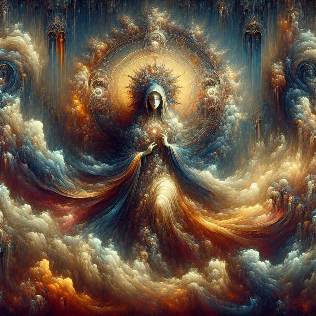 Mother of Eternal Glory: Matte Painting in Fantasy Style