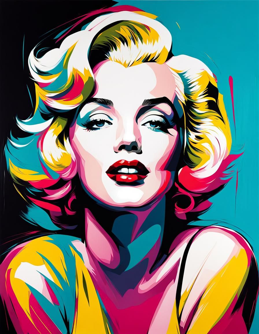 Marilyn Monroe Impasto Portrait