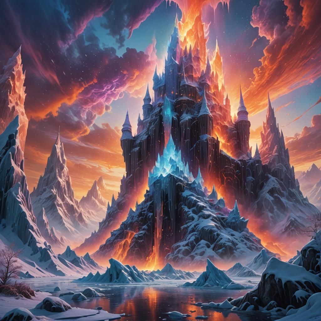 Ice Monster Rises in Winter Storm