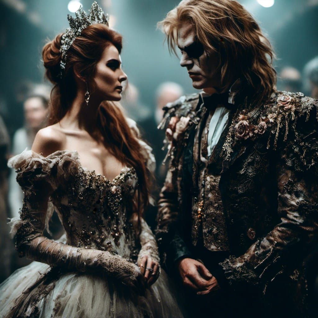 Goblin King and Princess at Masquerade Ball