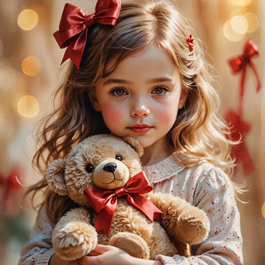 "I love my Teddy Bear!"