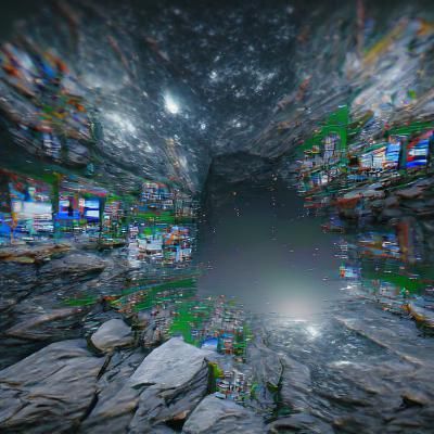 Ethereal Liminal Space: Empty Hallway