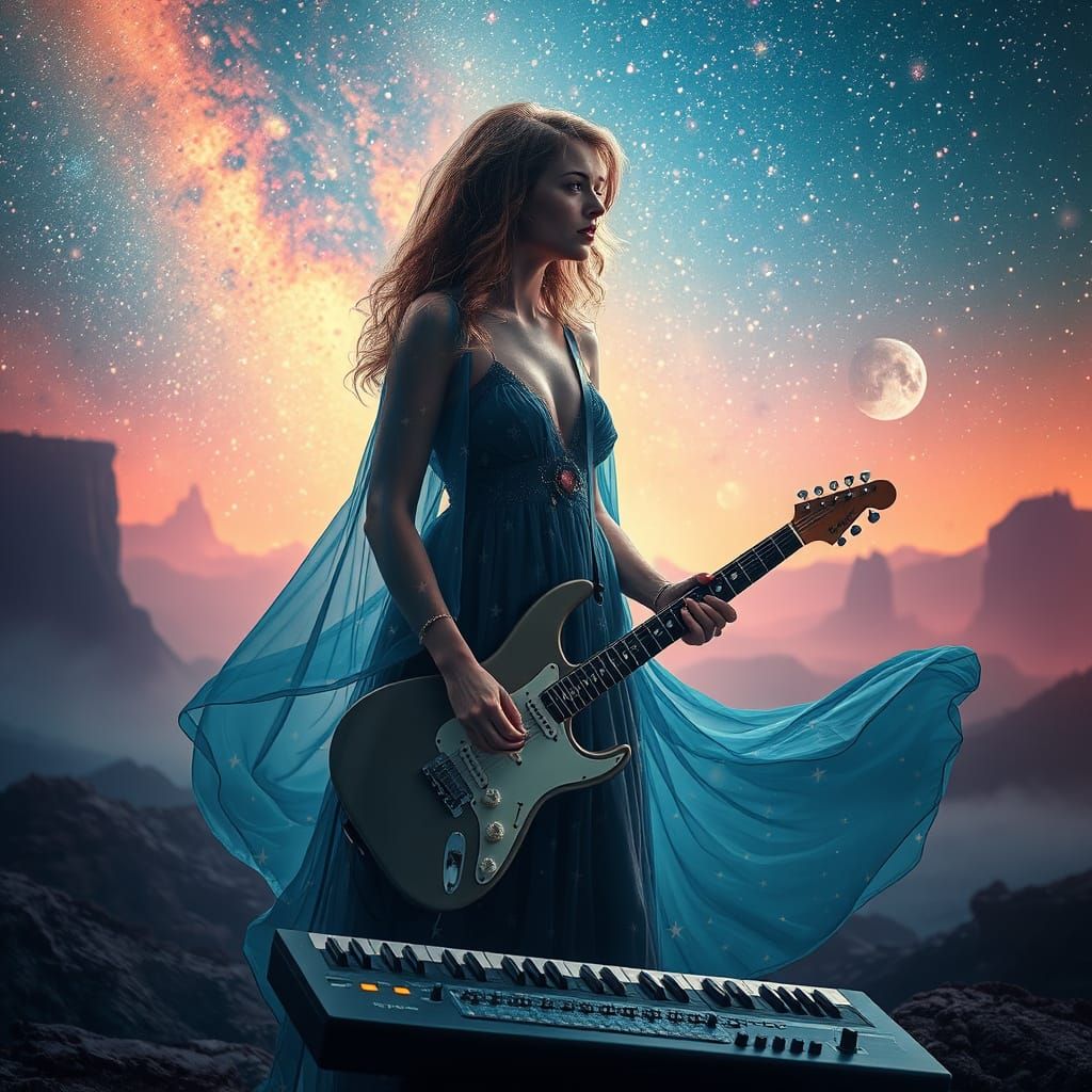 Cosmic Serenity: A Musical Journey in Space