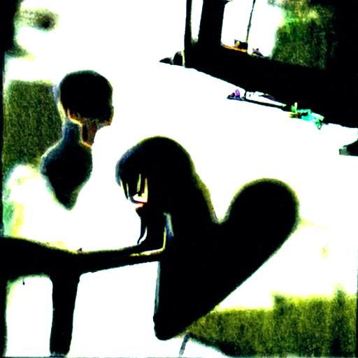 Long Distance Broken Couple: AI Generated