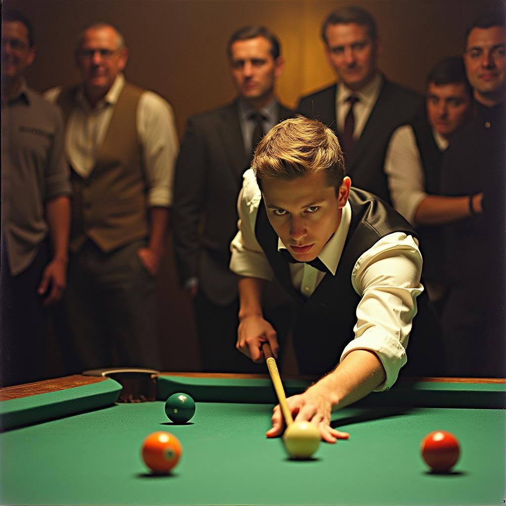 Stylized Text Art: The Pool Players Poem