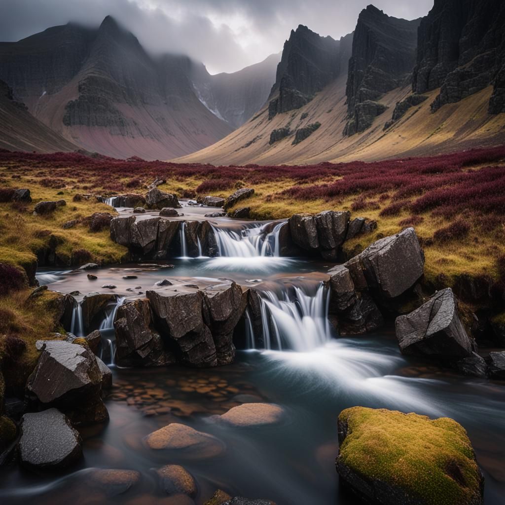 Isle of Skye Landscape Photography: Moody Cliffs and Mountai...