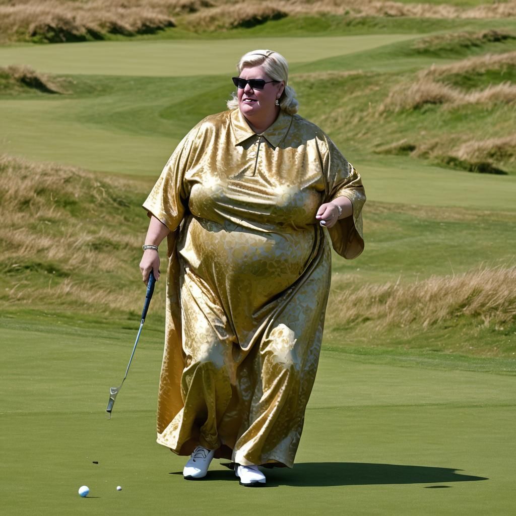 Drag Queen Golfer at St Andrews