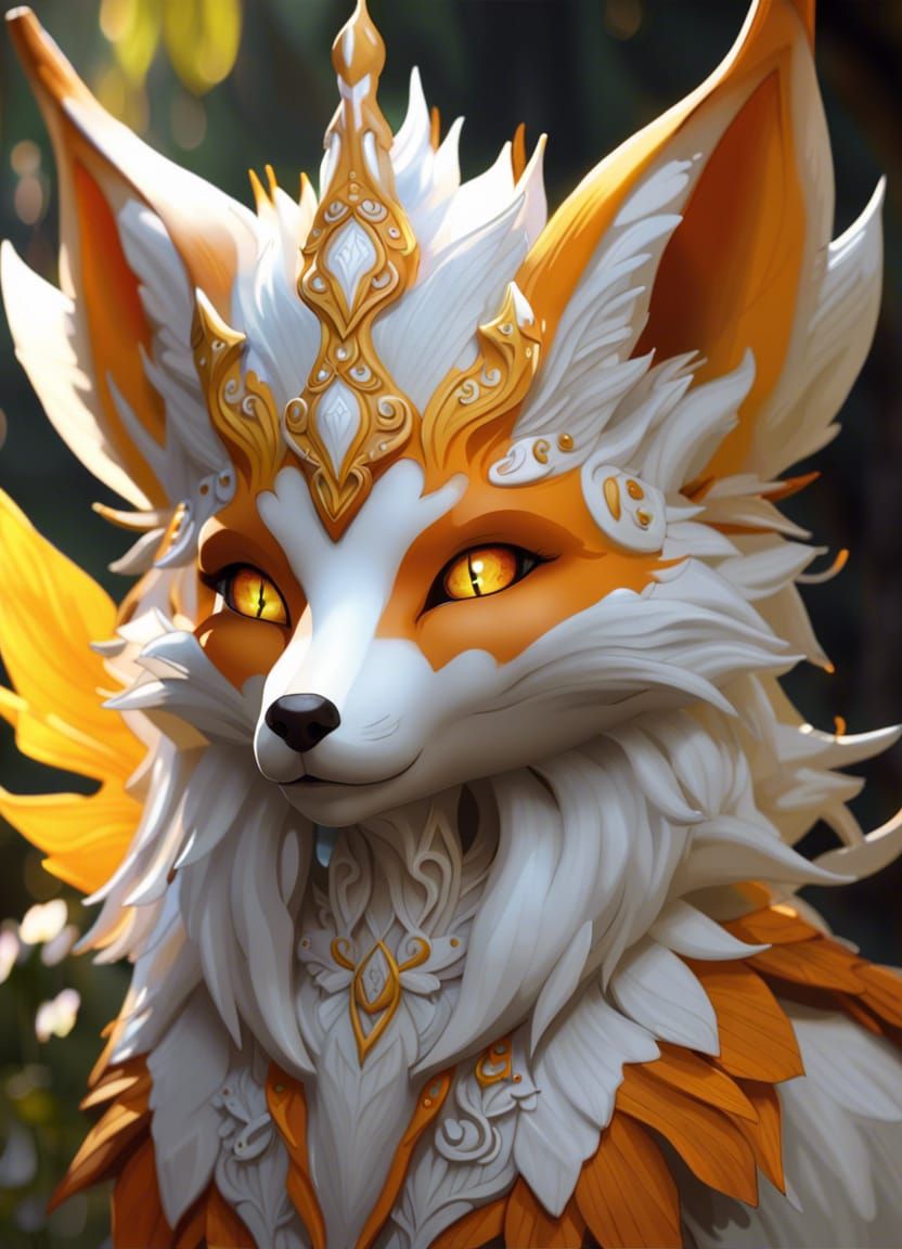 Fantasy Fairy Fox Portrait in Unreal Engine 5