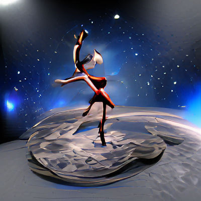 Astronaut Dancing Among the Stars