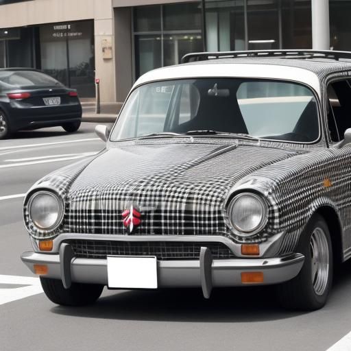 Plaid Car Generated by AI