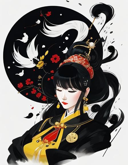 Woman in the Style of Wu Guanzhong